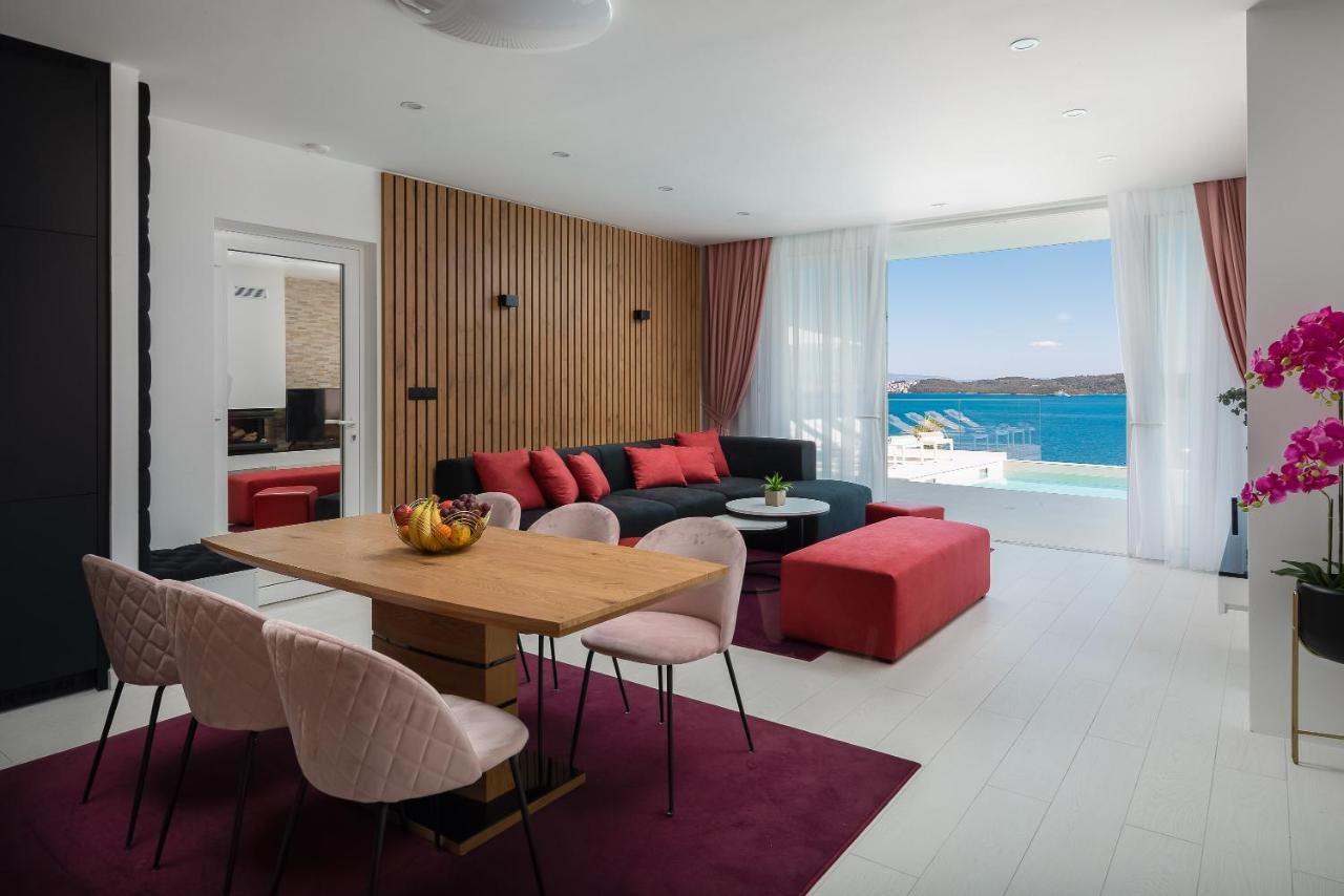 Villa Adria View With Heated Pool I Trogir Exteriör bild