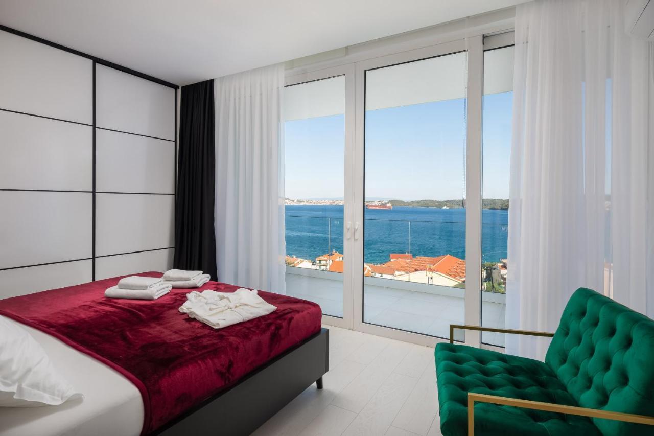 Villa Adria View With Heated Pool I Trogir Exteriör bild