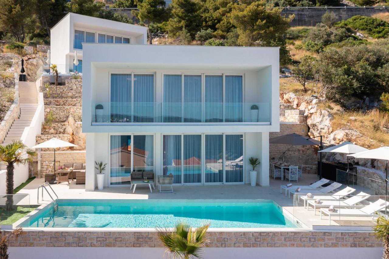Villa Adria View With Heated Pool I Trogir Exteriör bild