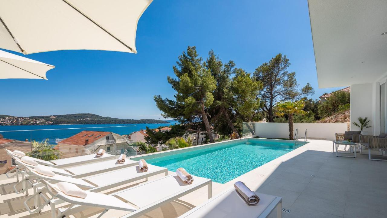 Villa Adria View With Heated Pool I Trogir Exteriör bild