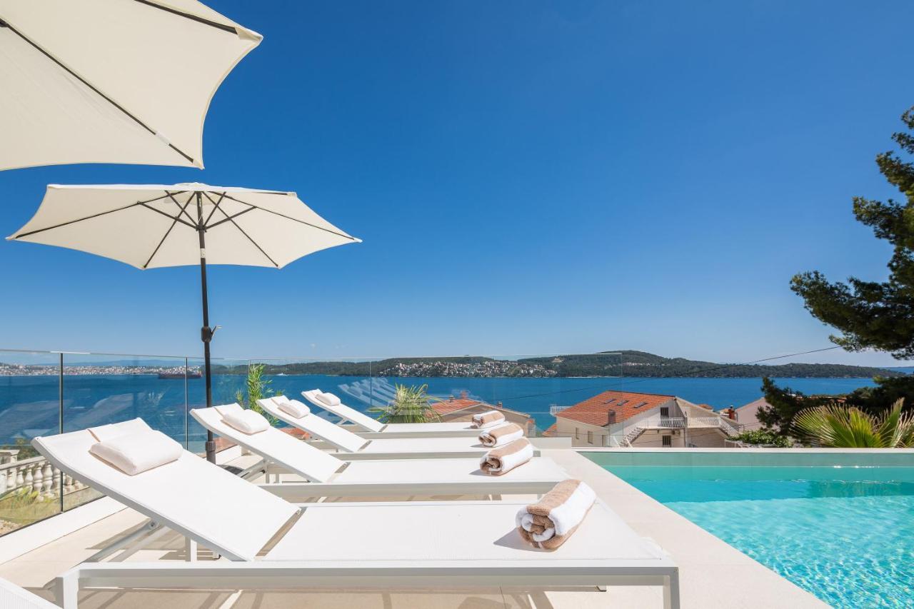 Villa Adria View With Heated Pool I Trogir Exteriör bild