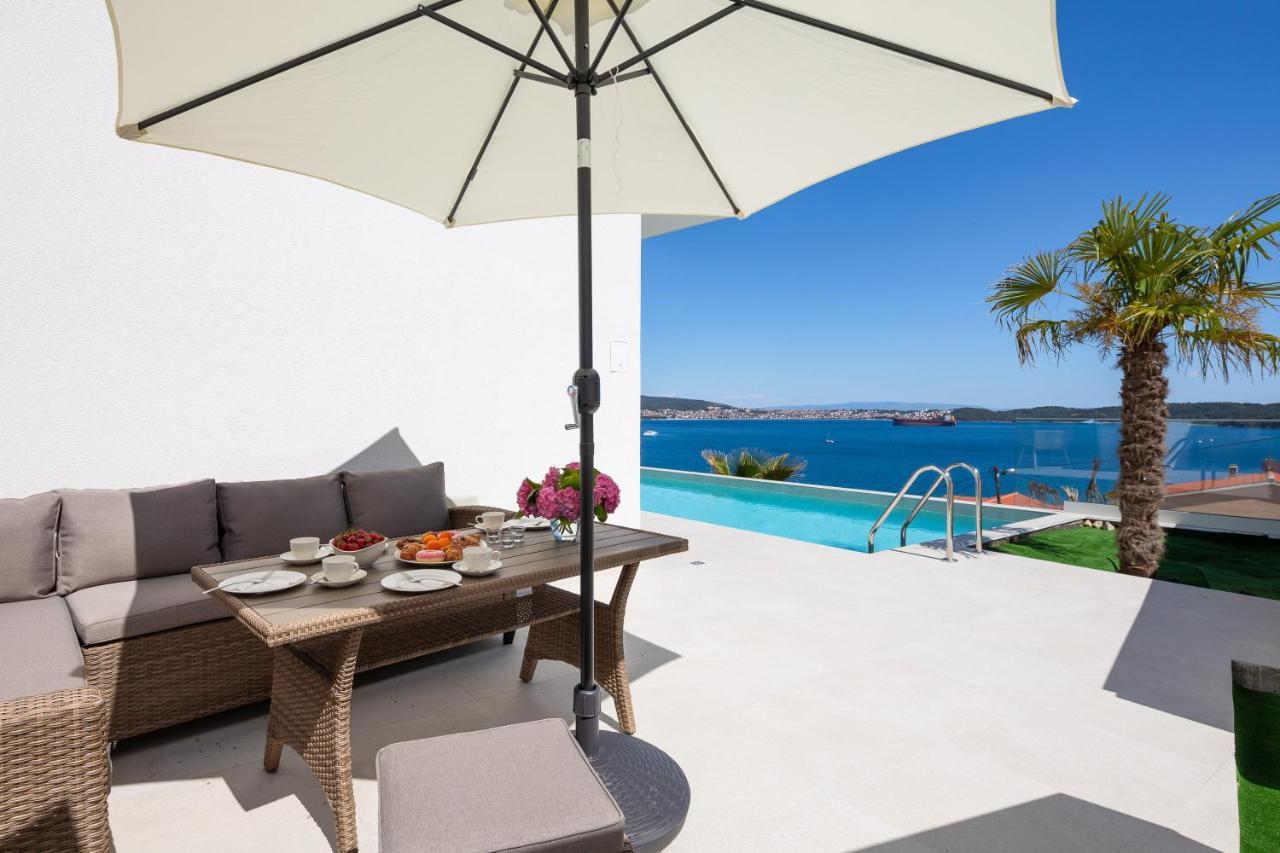 Villa Adria View With Heated Pool I Trogir Exteriör bild
