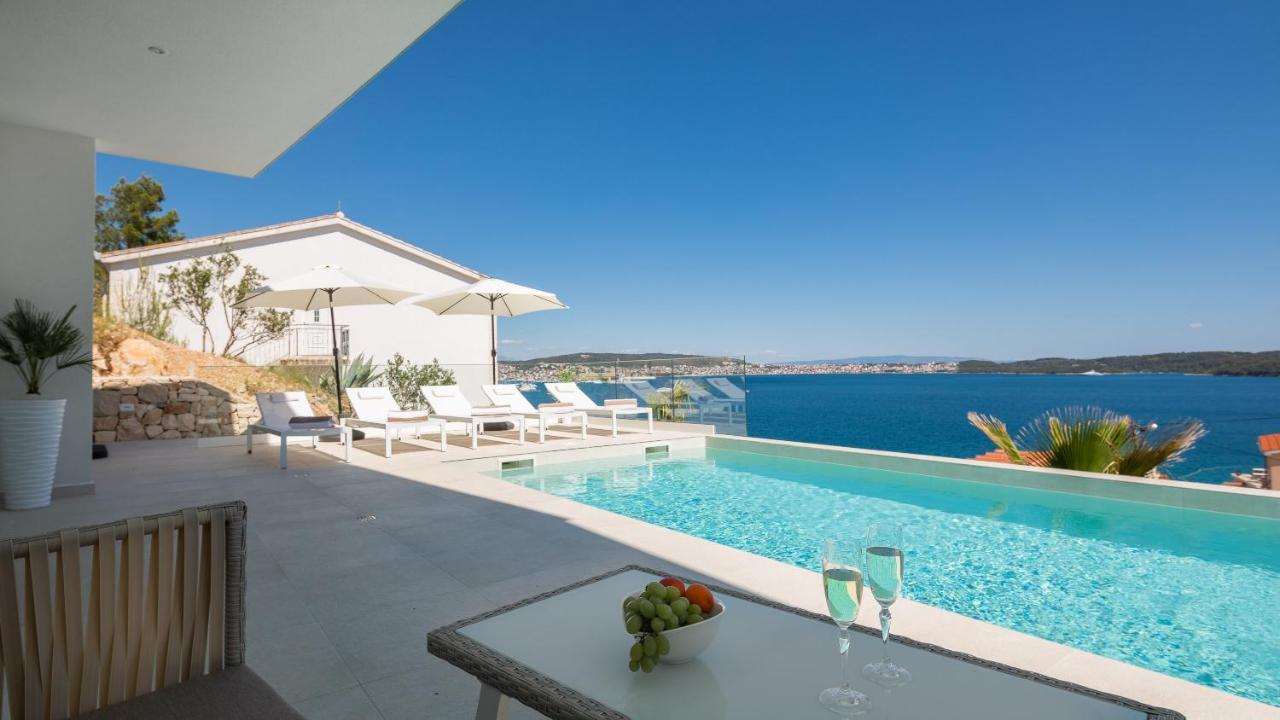 Villa Adria View With Heated Pool I Trogir Exteriör bild