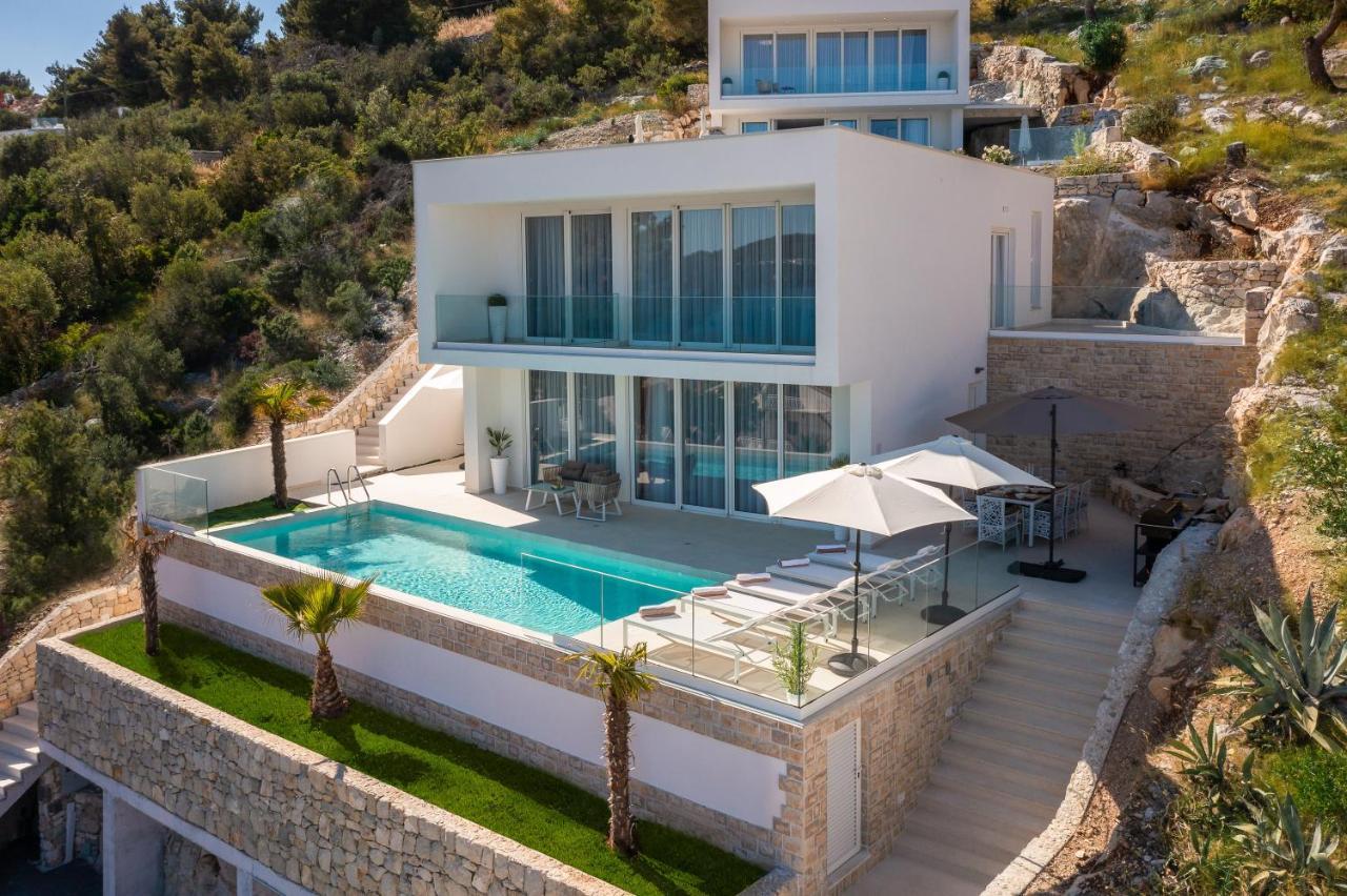 Villa Adria View With Heated Pool I Trogir Exteriör bild