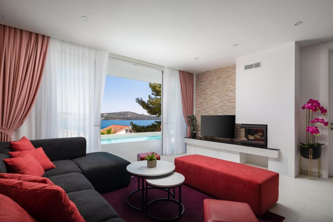 Villa Adria View With Heated Pool I Trogir Exteriör bild