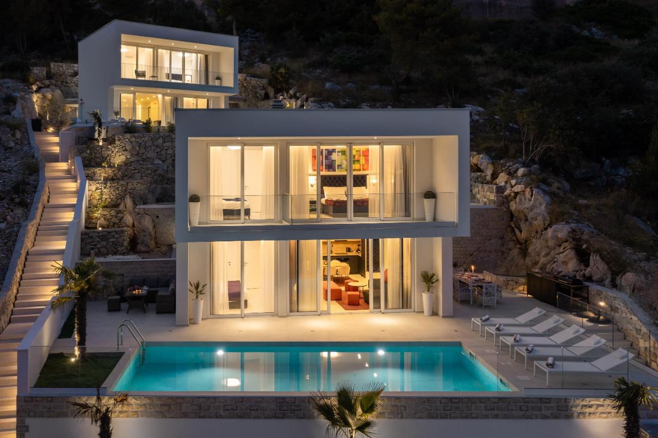 Villa Adria View With Heated Pool I Trogir Exteriör bild