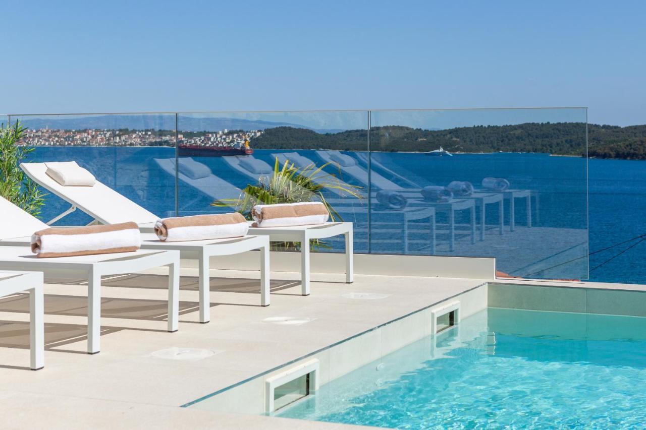 Villa Adria View With Heated Pool I Trogir Exteriör bild