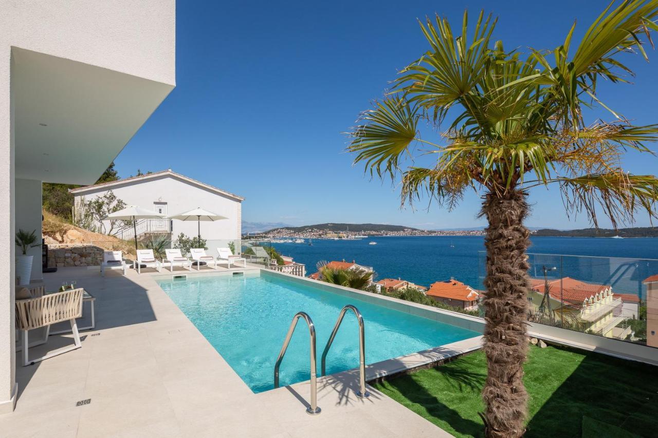 Villa Adria View With Heated Pool I Trogir Exteriör bild