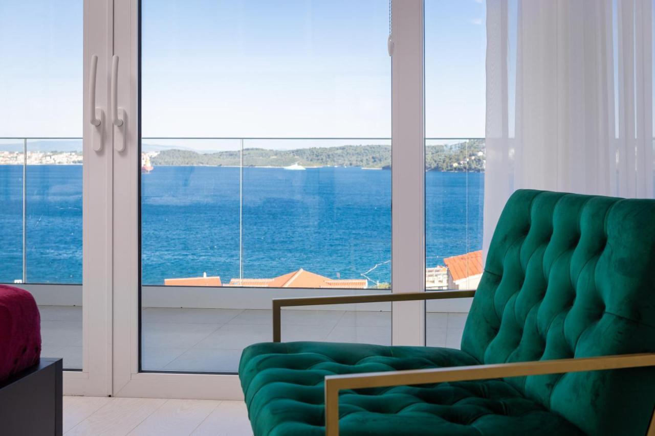 Villa Adria View With Heated Pool I Trogir Exteriör bild